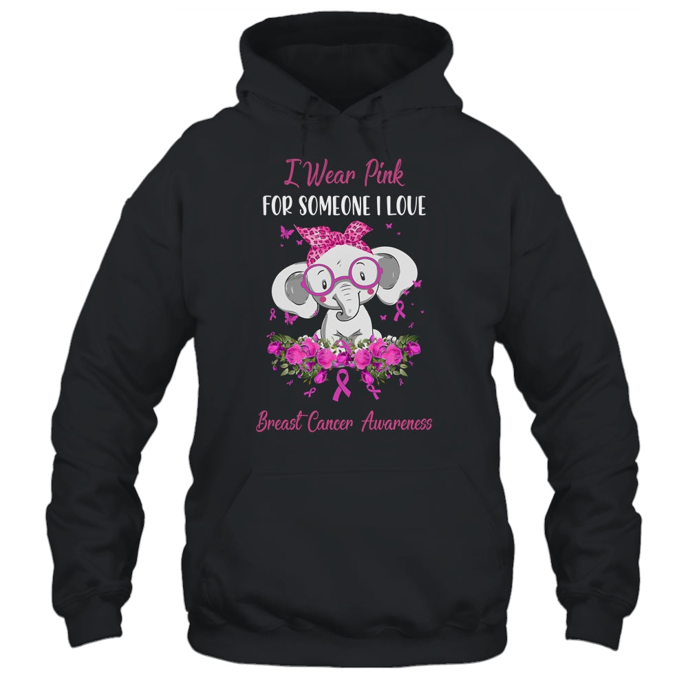 I Wear Pink For Breast Cancer Awareness Ribbon Elephant Shirt & Hoodie | siriusteestore