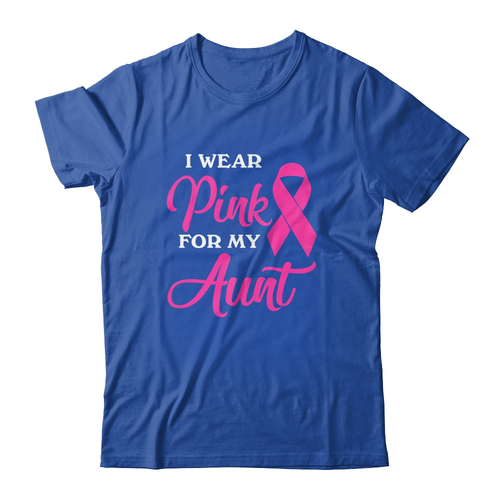 I Wear Pink For My Aunt Breast Cancer Awareness Survivor Shirt & Hoodie | siriusteestore