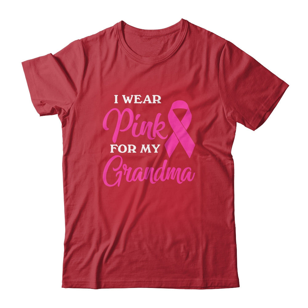 I Wear Pink For My Grandma Breast Cancer Awareness Survivor Shirt & Hoodie | siriusteestore