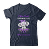 I Wear Purple For Alzheimer's Awareness Ribbon Elephant Shirt & Hoodie | siriusteestore