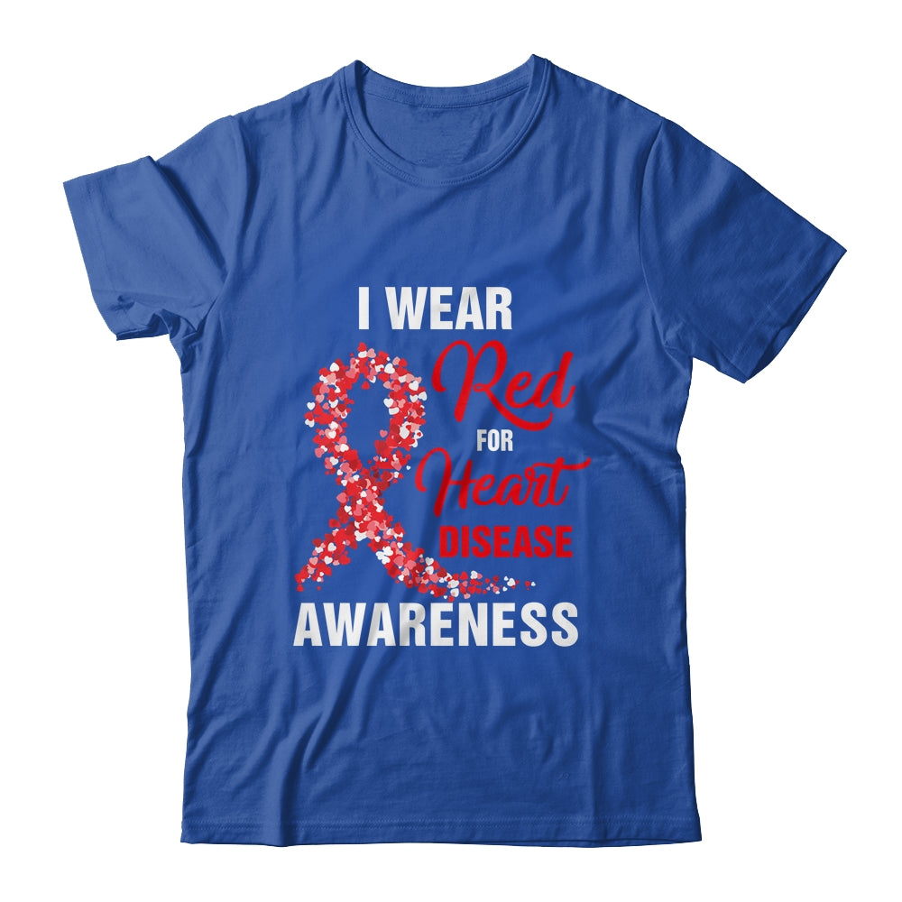 I Wear Red For Heart Disease Awareness Month In February Shirt & Hoodie | siriusteestore