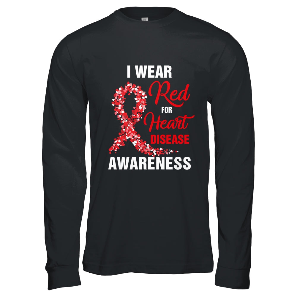 I Wear Red For Heart Disease Awareness Month In February Shirt & Hoodie | siriusteestore