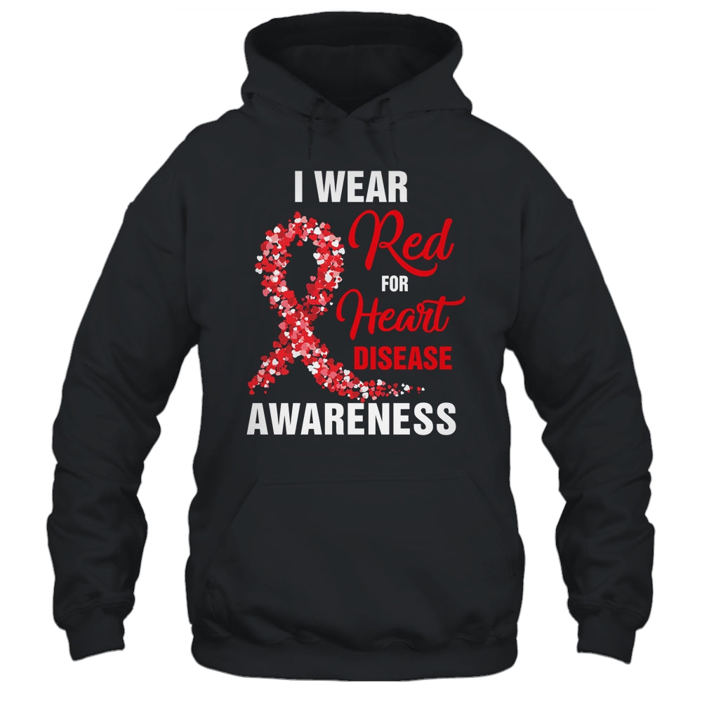 I Wear Red For Heart Disease Awareness Month In February Shirt & Hoodie | siriusteestore