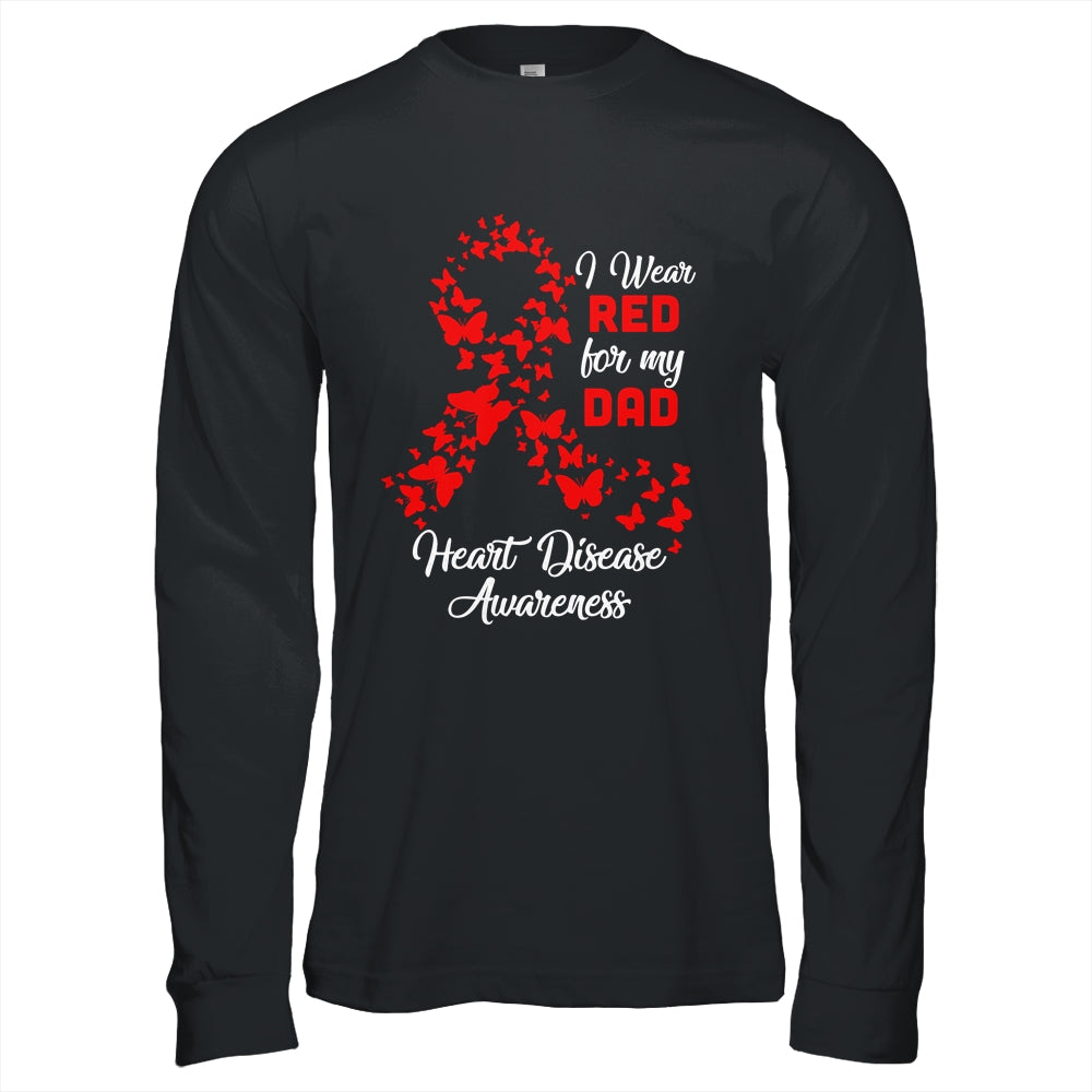 I Wear Red For My Dad Heart Disease Awareness Shirt & Hoodie | siriusteestore