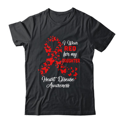 I Wear Red For My Daughter Heart Disease Awareness Shirt & Hoodie | siriusteestore