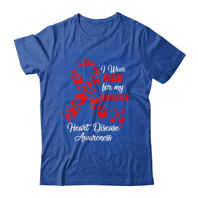 I Wear Red For My Daughter Heart Disease Awareness Shirt & Hoodie | siriusteestore