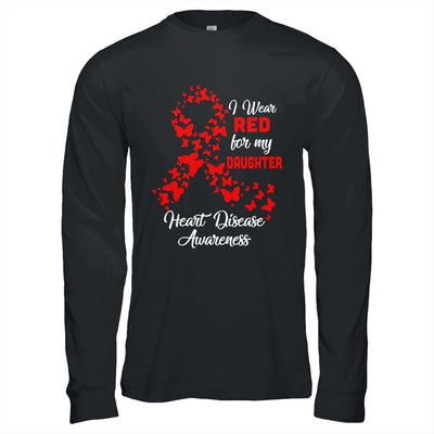 I Wear Red For My Daughter Heart Disease Awareness Shirt & Hoodie | siriusteestore