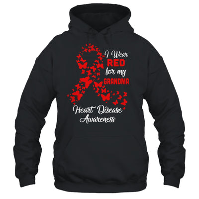 I Wear Red For My Grandma Heart Disease Awareness Shirt & Hoodie | siriusteestore