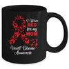 I Wear Red For My Mom Heart Disease Awareness Mug | siriusteestore