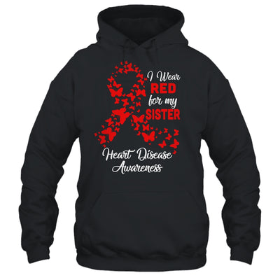 I Wear Red For My Sister Heart Disease Awareness Shirt & Hoodie | siriusteestore