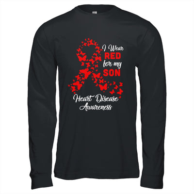 I Wear Red For My Son Heart Disease Awareness Shirt & Hoodie | siriusteestore