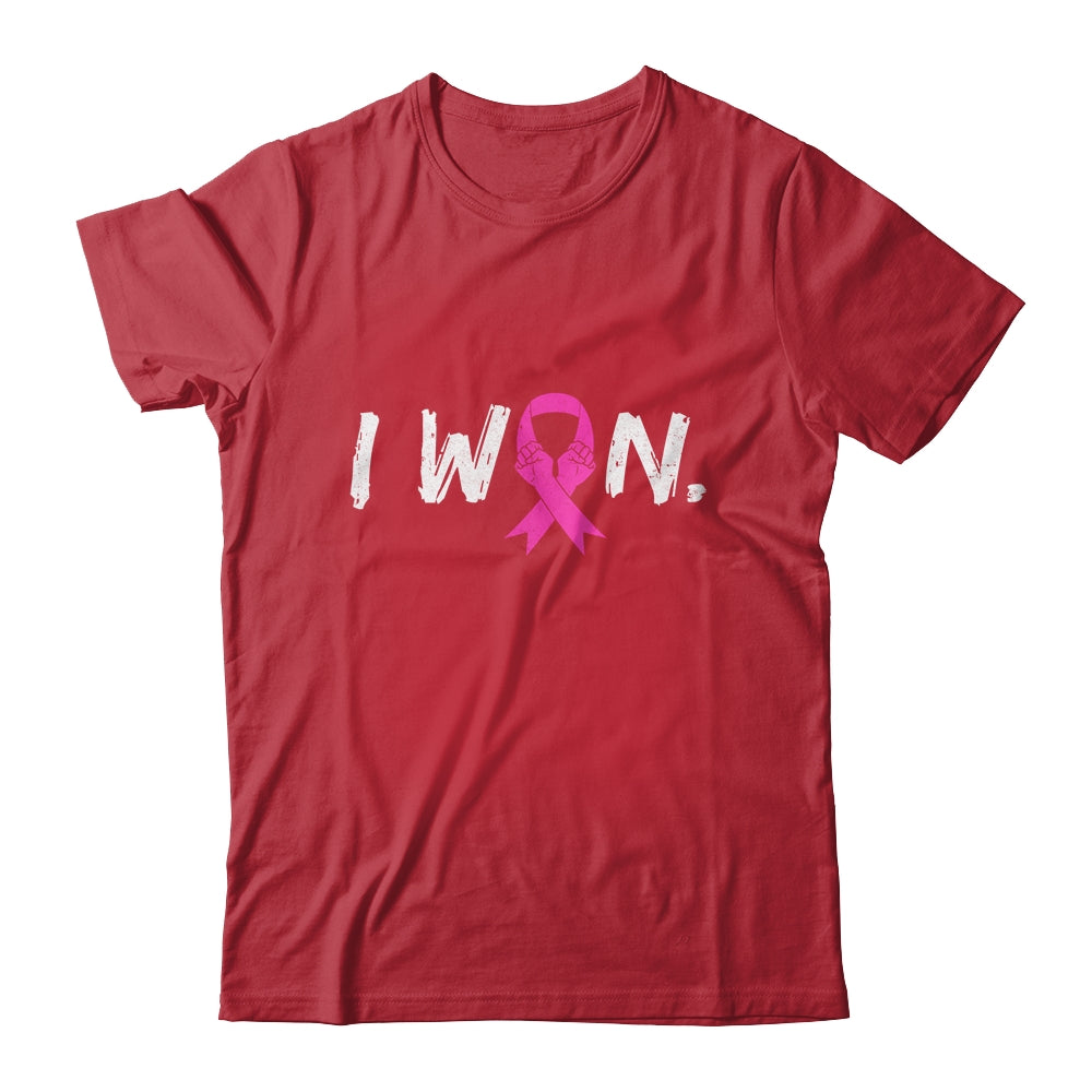 I Won Survivor Breast Cancer Awareness Warrior Pink Ribbon Shirt & Hoodie | siriusteestore