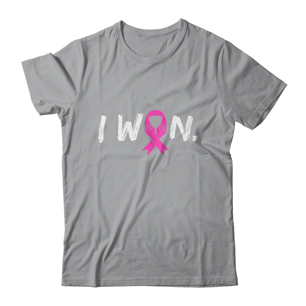 I Won Survivor Breast Cancer Awareness Warrior Pink Ribbon Shirt & Hoodie | siriusteestore