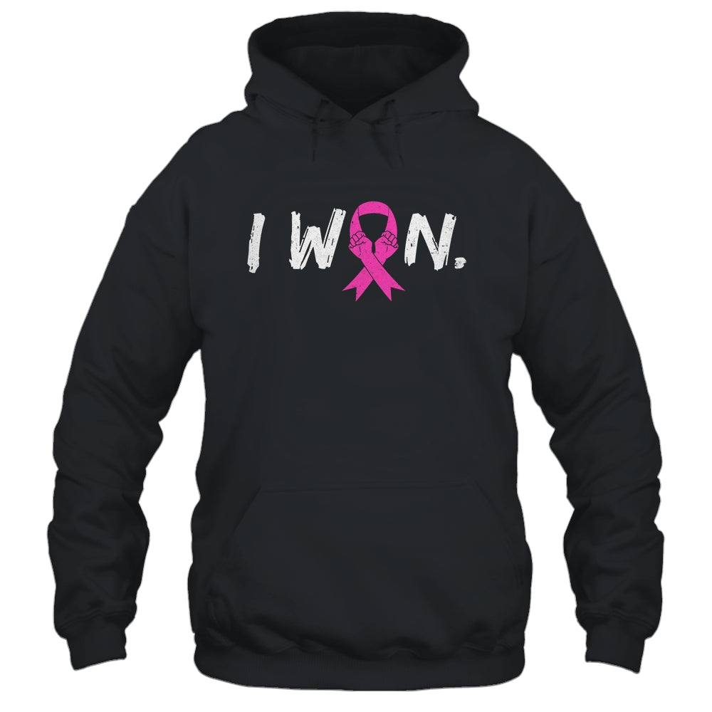 I Won Survivor Breast Cancer Awareness Warrior Pink Ribbon Shirt & Hoodie | siriusteestore