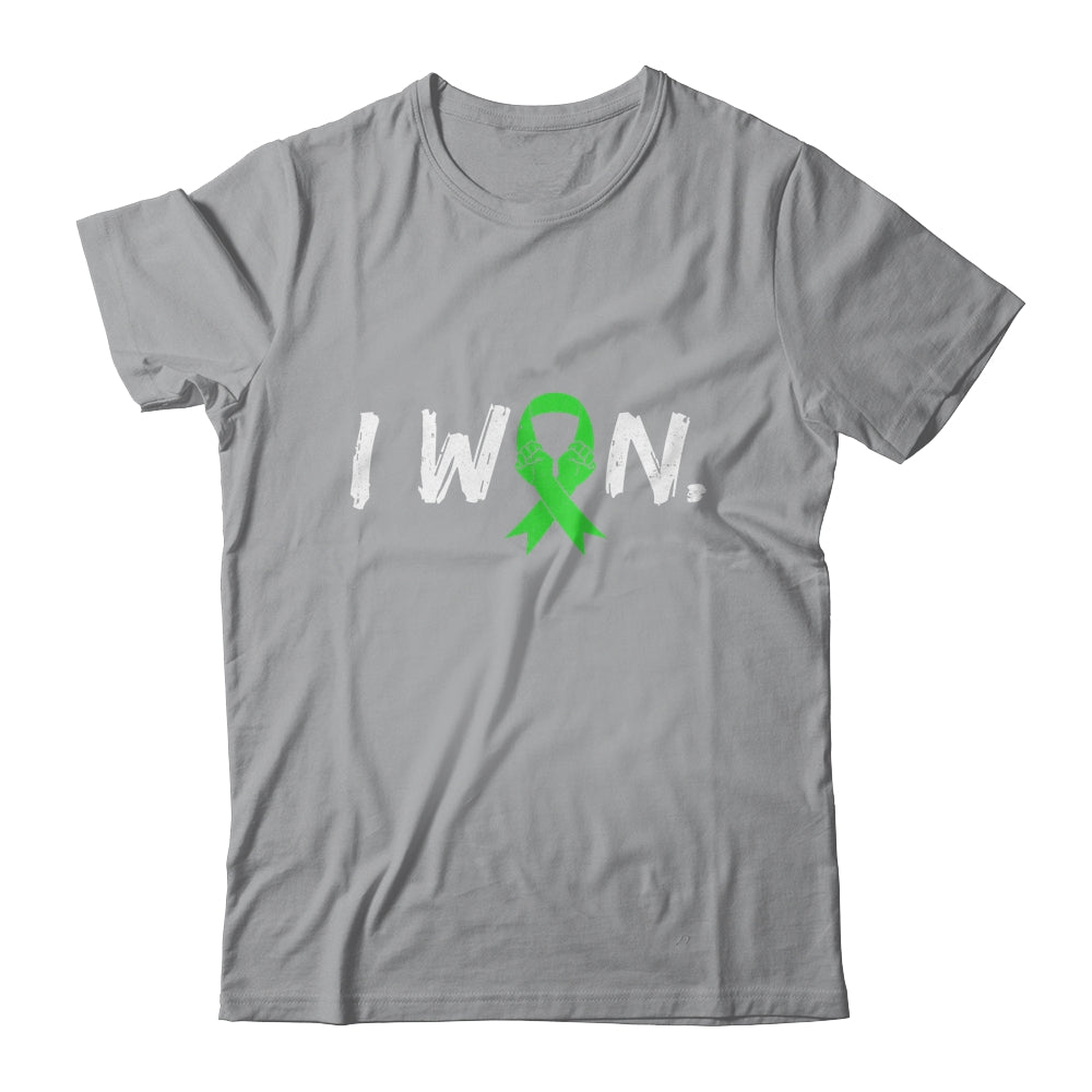 I Won Survivor Lymphoma Awareness Warrior Green Ribbon Shirt & Hoodie | siriusteestore