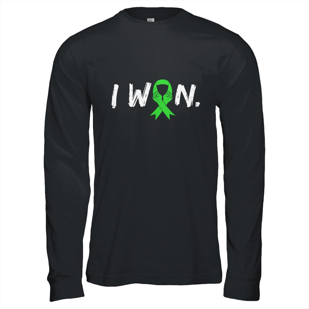 I Won Survivor Lymphoma Awareness Warrior Green Ribbon Shirt & Hoodie | siriusteestore
