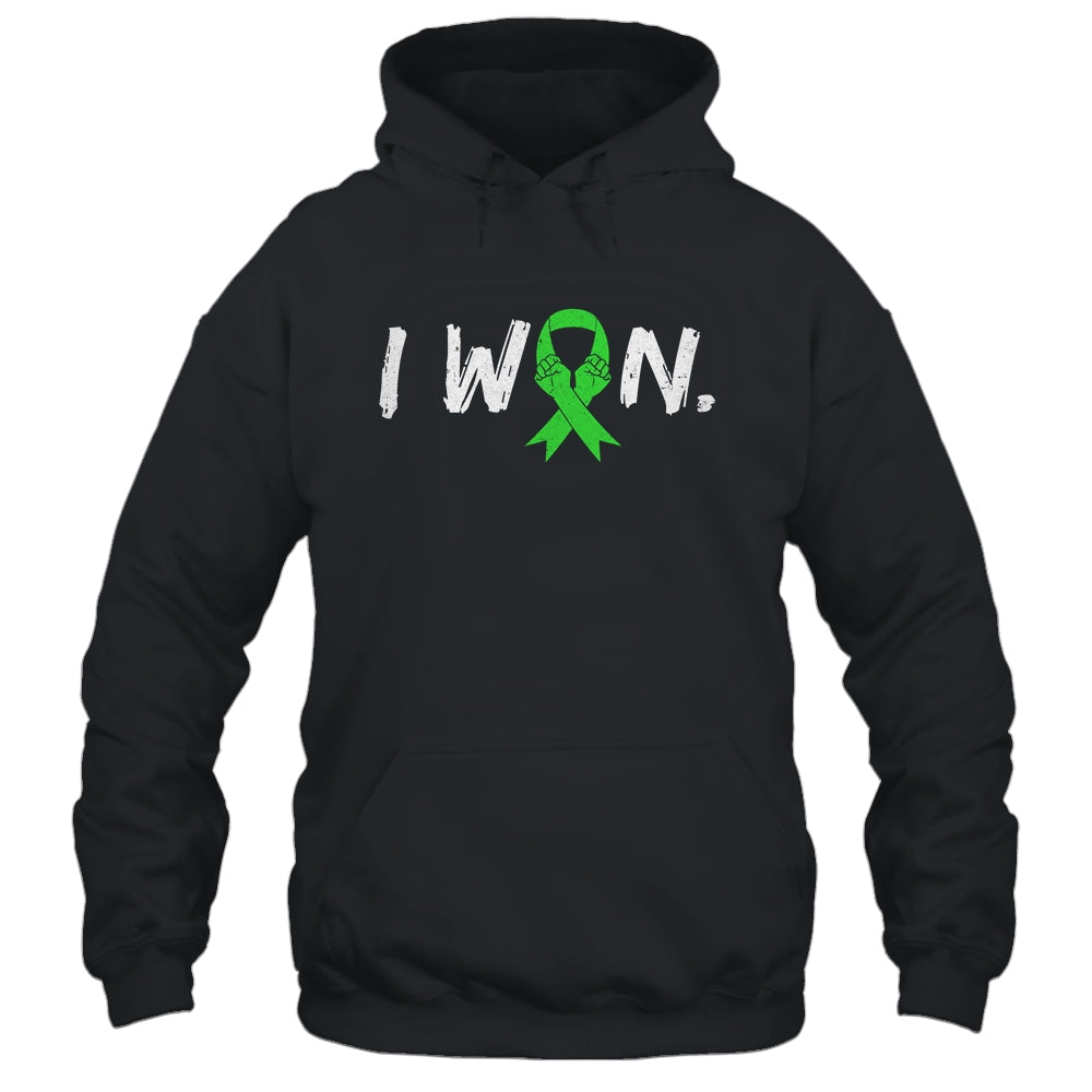 I Won Survivor Lymphoma Awareness Warrior Green Ribbon Shirt & Hoodie | siriusteestore
