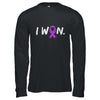 I Won Survivor Pancreatic Awareness Warrior Purple Ribbon Shirt & Hoodie | siriusteestore