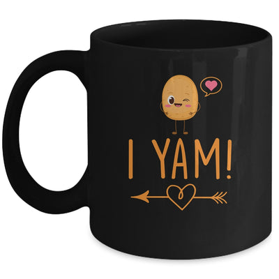 I Yam She's My Sweet Potato Thanksgiving Matching Couples Mug | siriusteestore