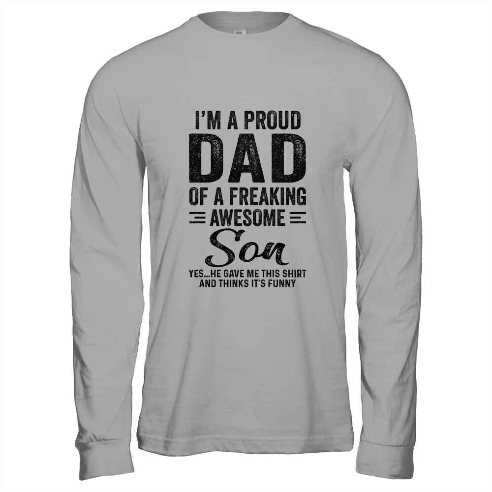 I'm A Dad Of An Awesome Son Funny Funny Fathers Day Shirt & Hoodie | siriusteestore