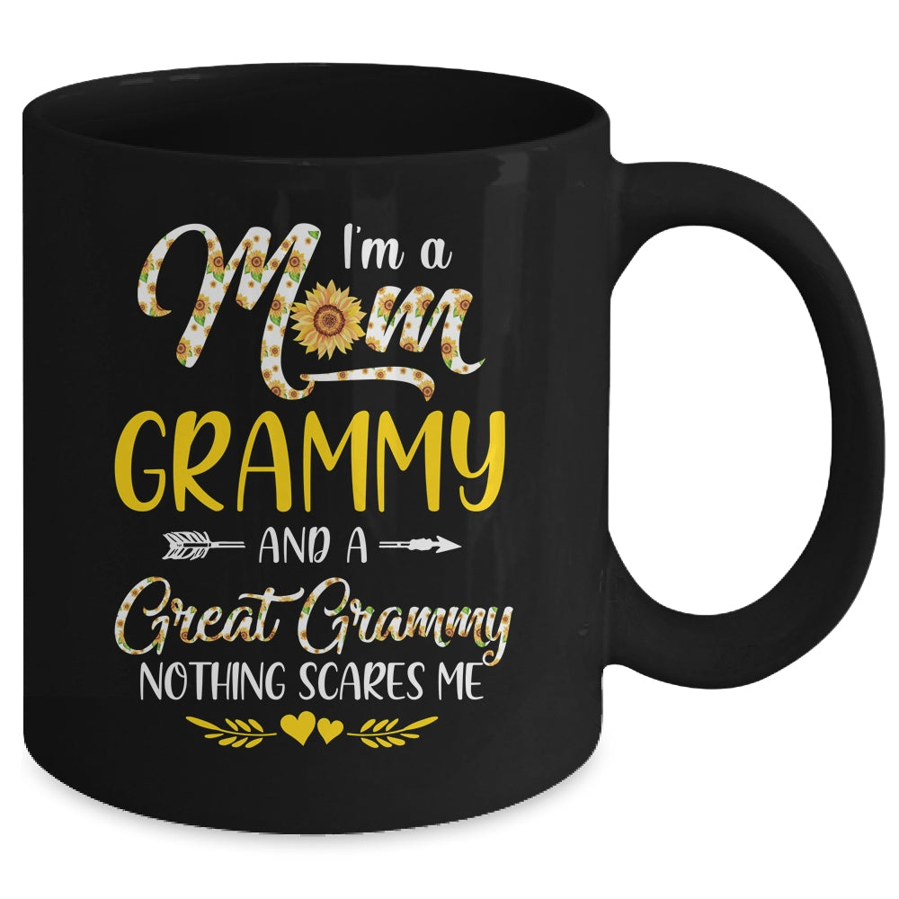 I'm A Mom Grammy Great Nothing Scares Me Mothers Day Mug | siriusteestore