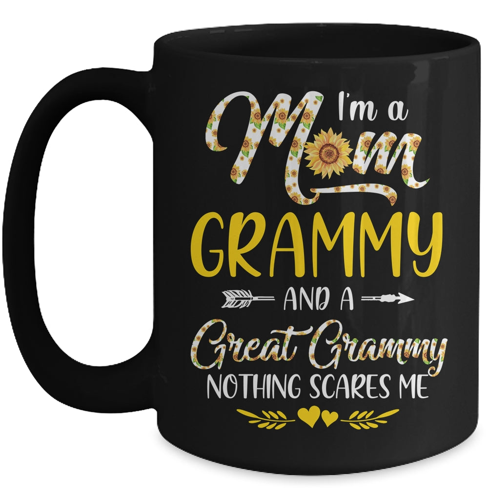 I'm A Mom Grammy Great Nothing Scares Me Mothers Day Mug | siriusteestore