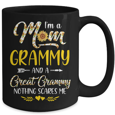 I'm A Mom Grammy Great Nothing Scares Me Mothers Day Mug | siriusteestore