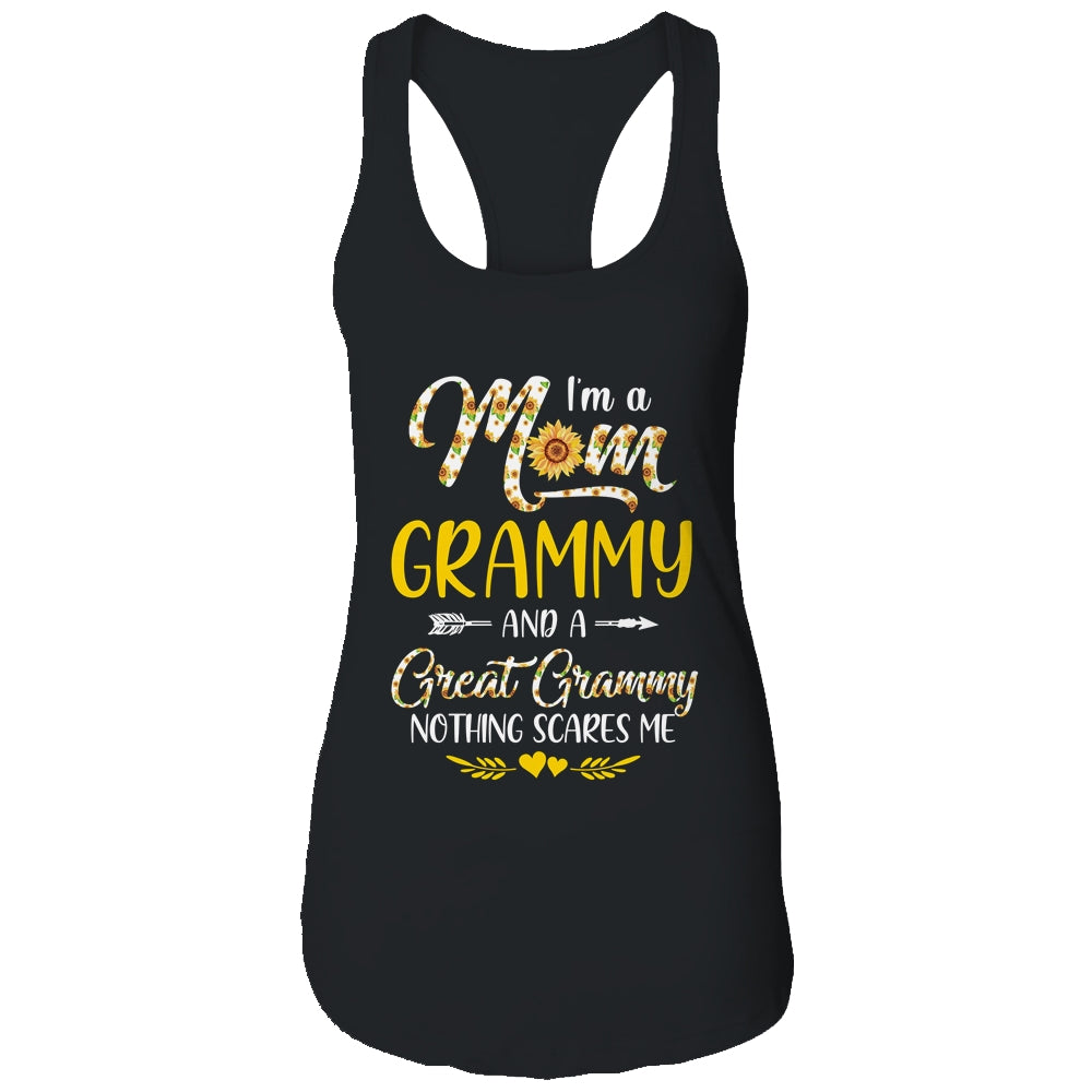 I'm A Mom Grammy Great Nothing Scares Me Mothers Day Shirt & Tank Top | siriusteestore