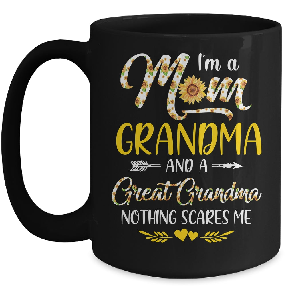 I'm A Mom Grandma Great Nothing Scares Me Mothers Day Mug | siriusteestore