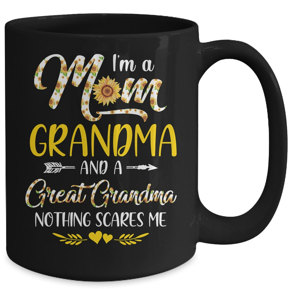 I'm A Mom Grandma Great Nothing Scares Me Mothers Day Mug | siriusteestore