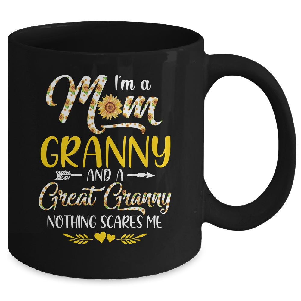 I'm A Mom Granny Great Nothing Scares Me Mothers Day Mug | siriusteestore