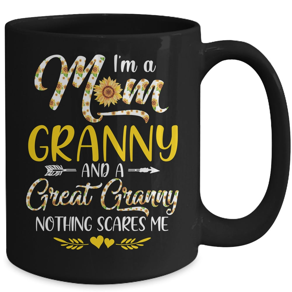 I'm A Mom Granny Great Nothing Scares Me Mothers Day Mug | siriusteestore