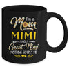 I'm A Mom Mimi Great Nothing Scares Me Mothers Day Mug | siriusteestore