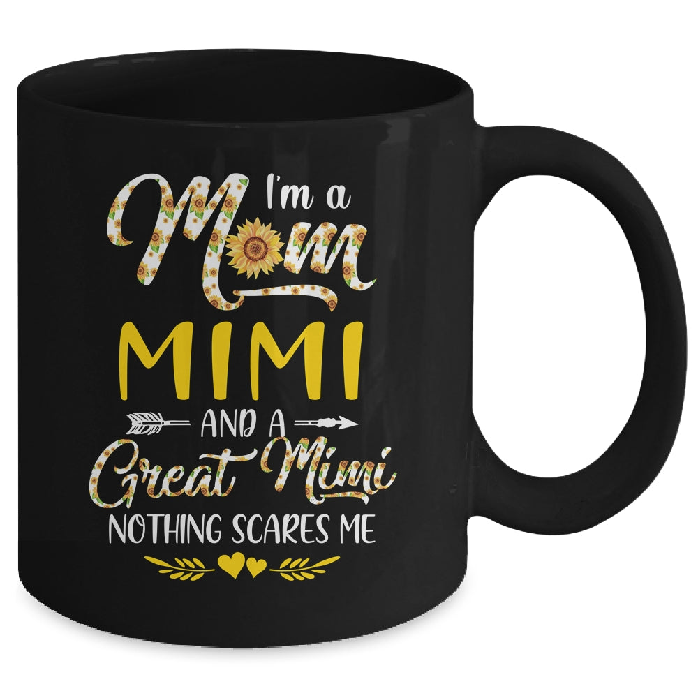 I'm A Mom Mimi Great Nothing Scares Me Mothers Day Mug | siriusteestore