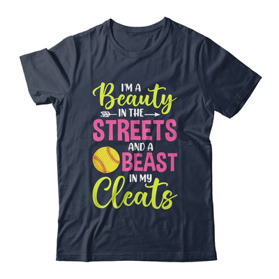 I'm Beauty In The Street Beast In My Cleats Girls Softball Shirt & Tank Top | siriusteestore