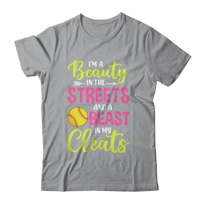 I'm Beauty In The Street Beast In My Cleats Girls Softball Shirt & Tank Top | siriusteestore
