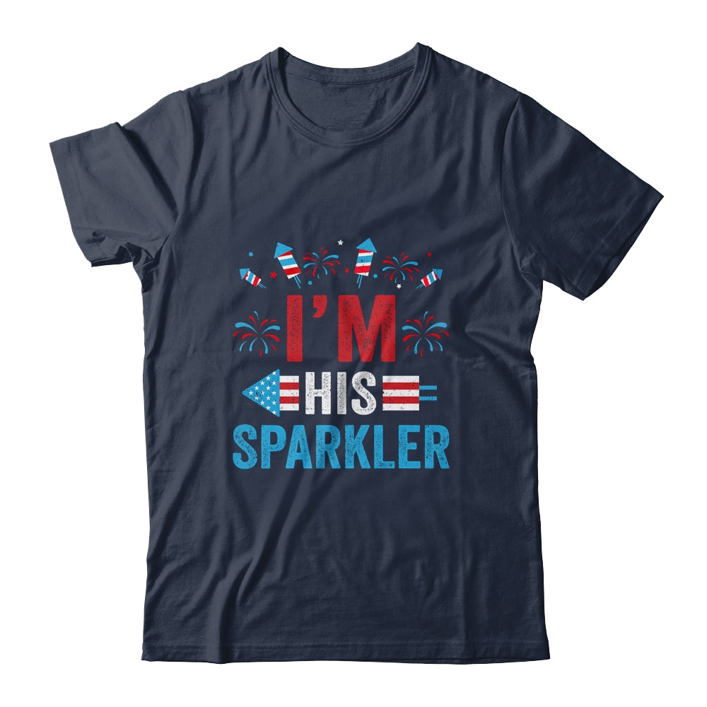 I'm His Sparkler His And Her 4th Of July Matching Couples Shirt & Tank Top | siriusteestore