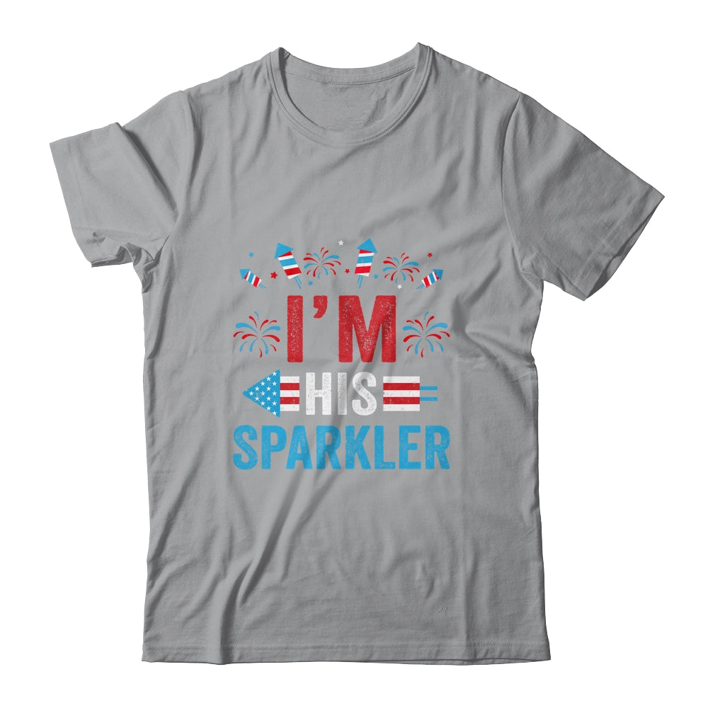 I'm His Sparkler His And Her 4th Of July Matching Couples Shirt & Tank Top | siriusteestore