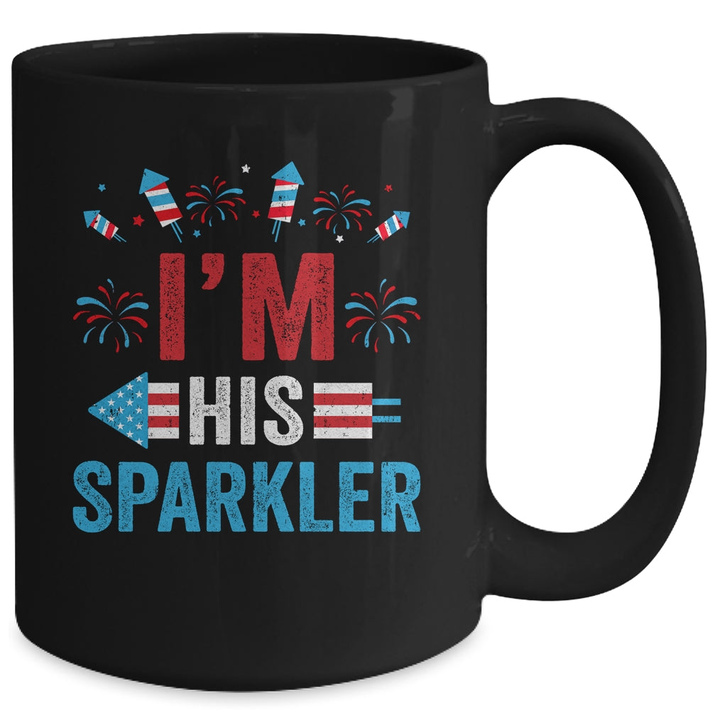I'm His Sparkler His And Her 4th Of July Matching Couples Mug | siriusteestore