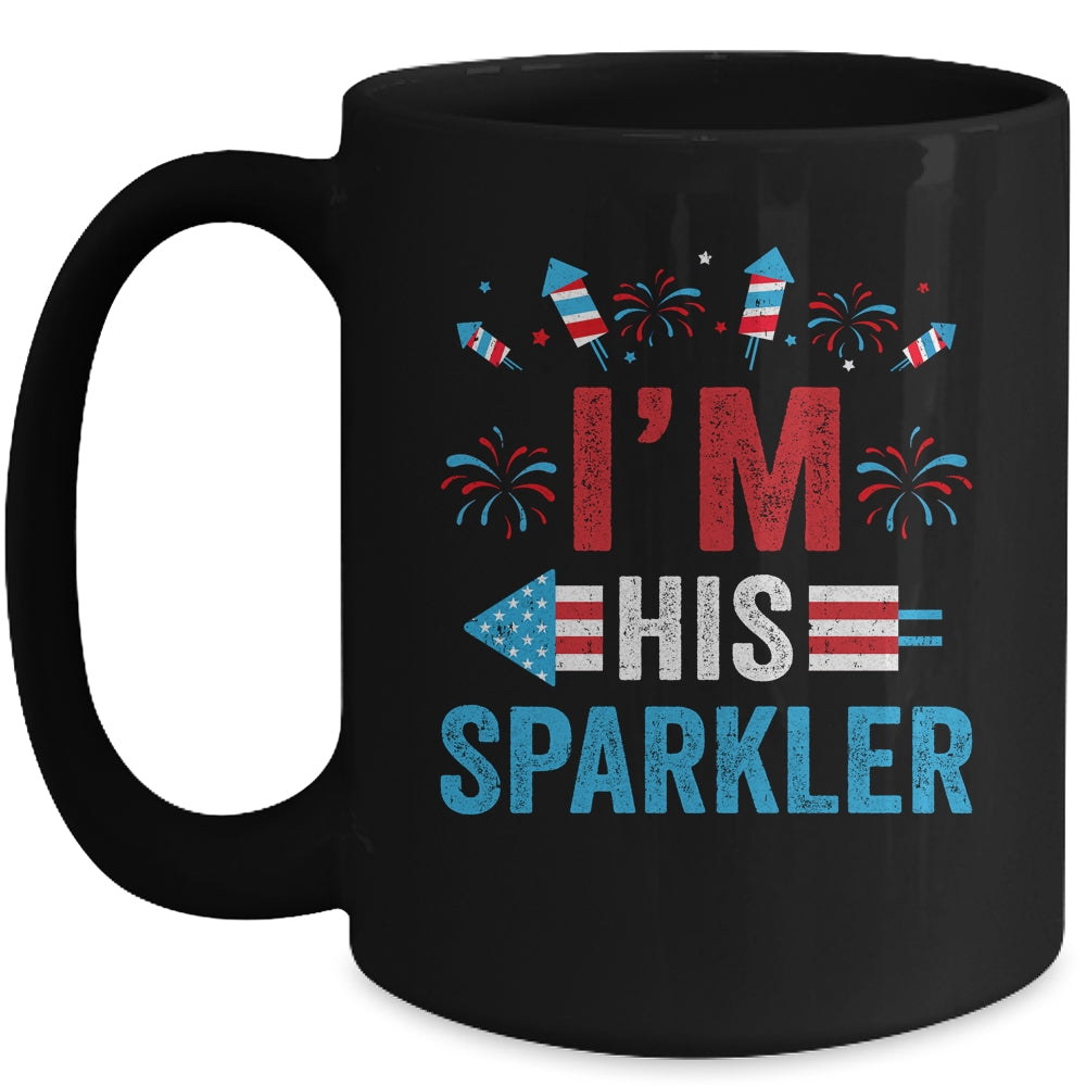 I'm His Sparkler His And Her 4th Of July Matching Couples Mug | siriusteestore
