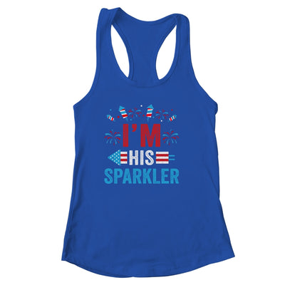 I'm His Sparkler His And Her 4th Of July Matching Couples Shirt & Tank Top | siriusteestore