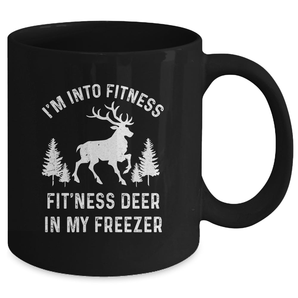 I'm Into Fitness Fit'Ness Deer In My Freezer Deer Mug | siriusteestore