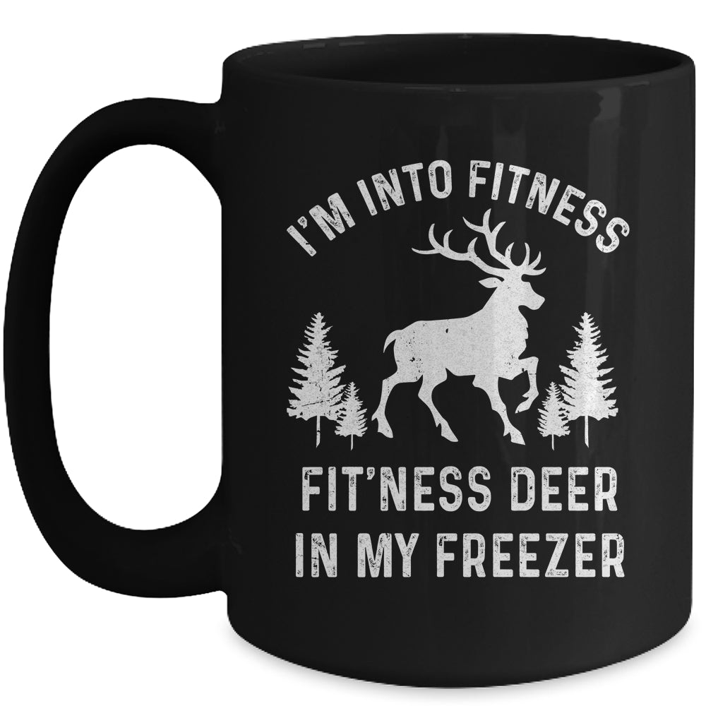 I'm Into Fitness Fit'Ness Deer In My Freezer Deer Mug | siriusteestore