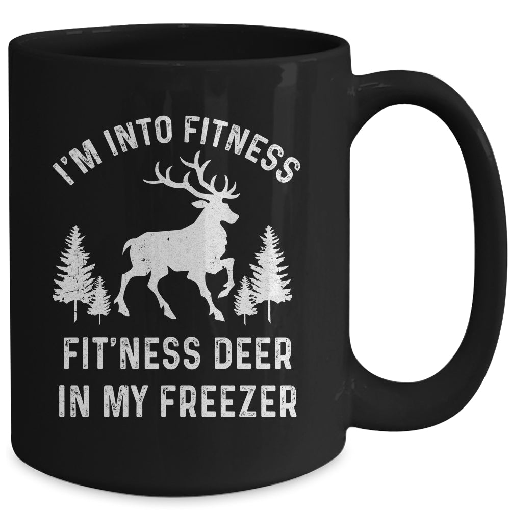 I'm Into Fitness Fit'Ness Deer In My Freezer Deer Mug | siriusteestore