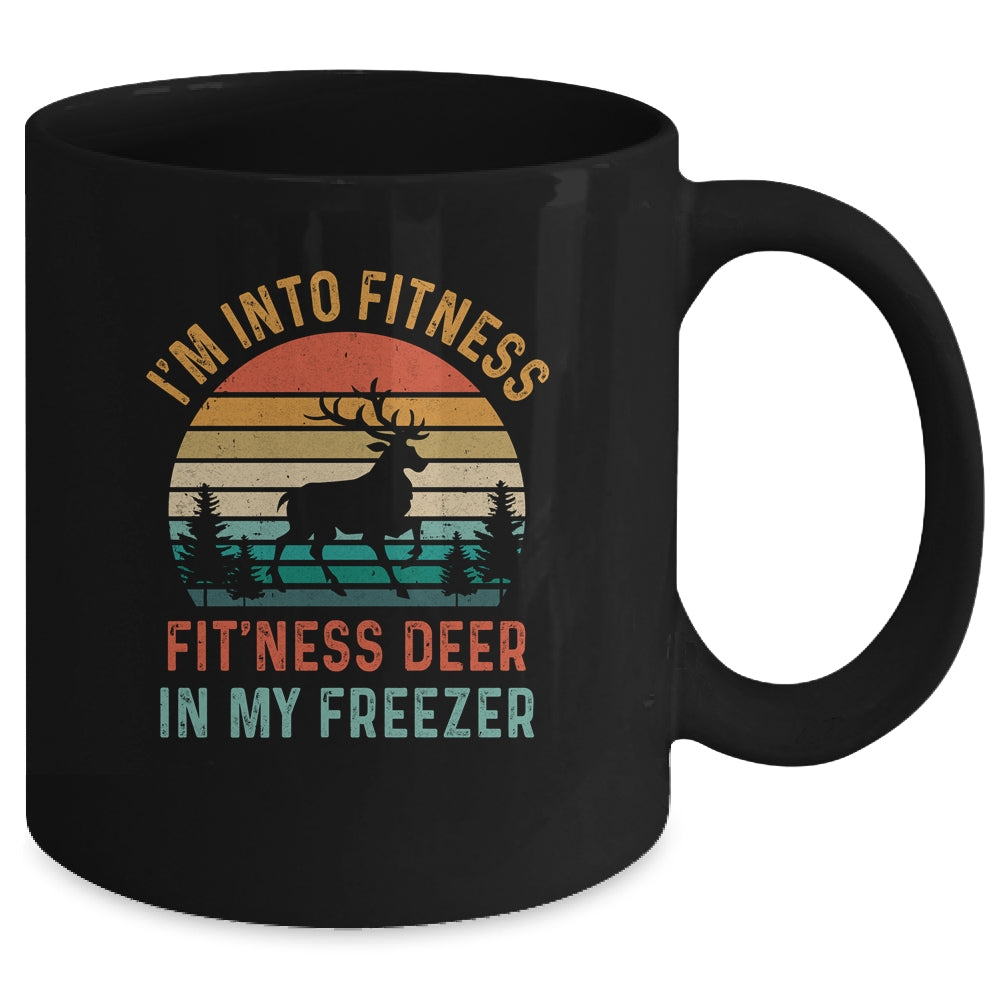 I'm Into Fitness Fit'Ness Whole Deer In My Freezer Vintage Mug | siriusteestore