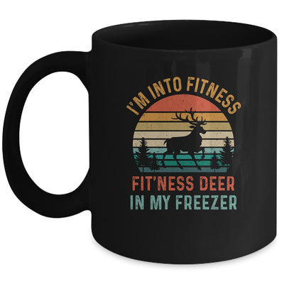 I'm Into Fitness Fit'Ness Whole Deer In My Freezer Vintage Mug | siriusteestore