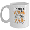 I'm Not A Witch Im Your Wife Get Back Witch Couple Halloween Mug | siriusteestore