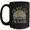 I'm Not Old I'm Classic Funny Music Cassette Vintage Mug | siriusteestore