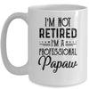 I'm Not Retired A Professional Papaw Funny Father Day Mug | siriusteestore