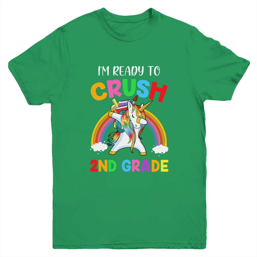 I'm Ready To Crush 2nd Grade Unicorn Back To School Youth Shirt | siriusteestore